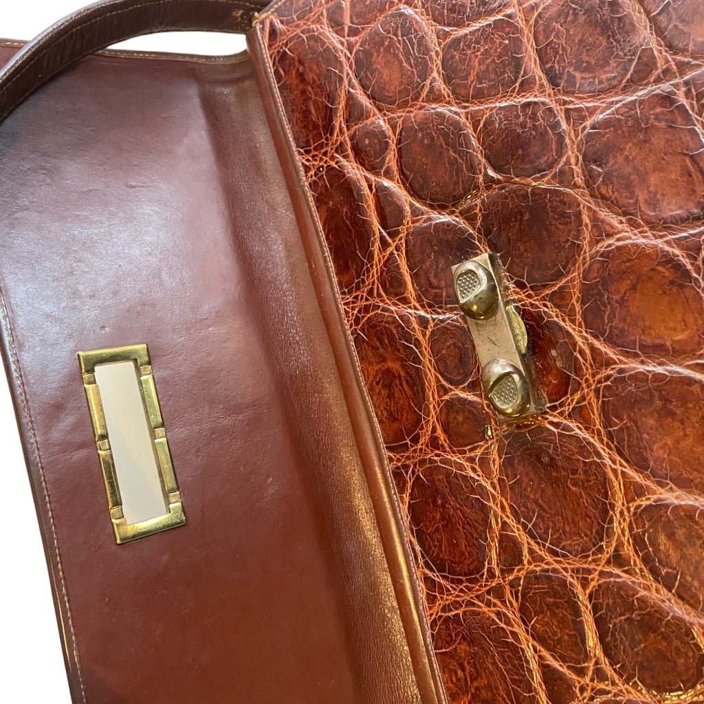 Vintage hot sale crocodile handbag