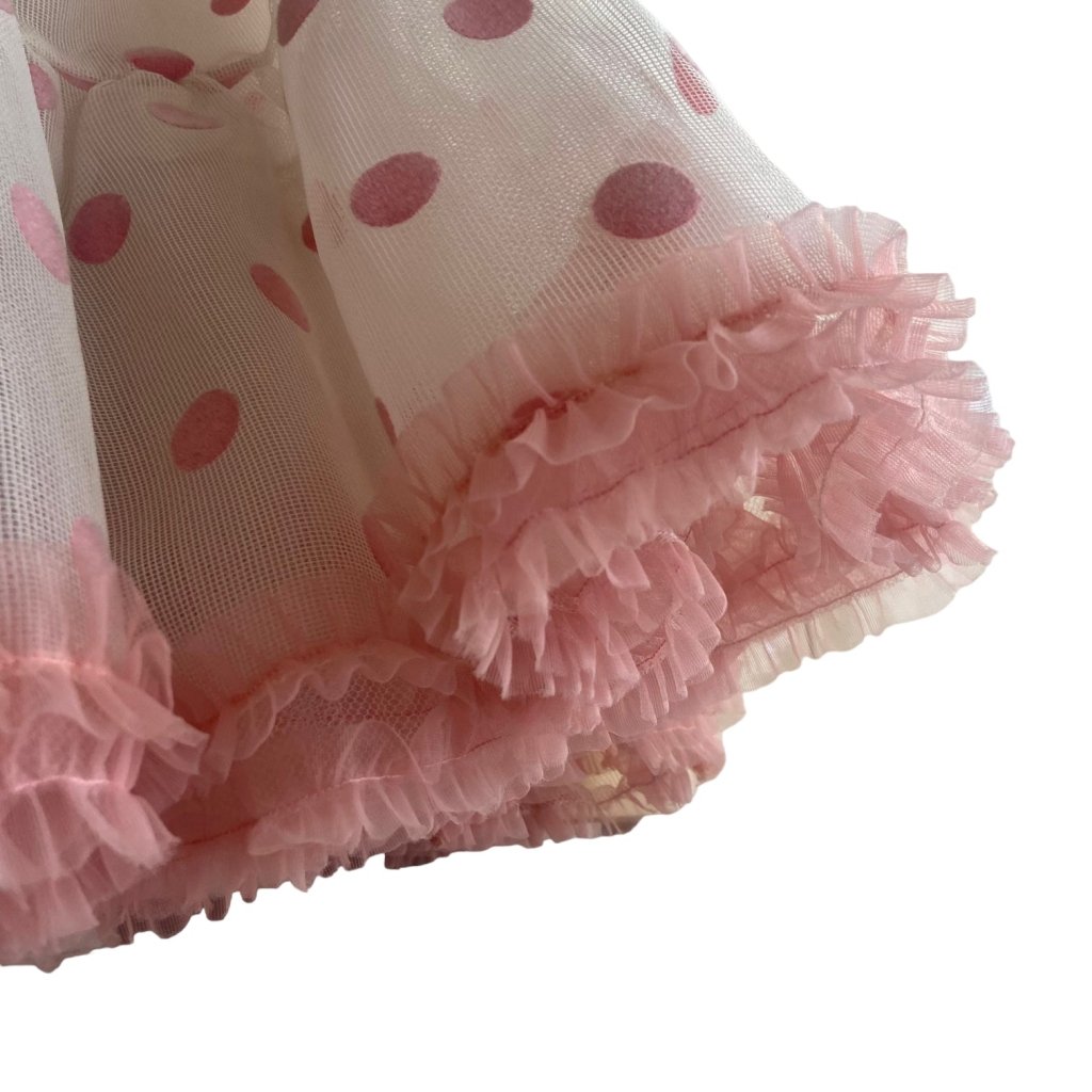 1950’s Vintage pink/white spotted tulle underskirt - Any Old Vintage