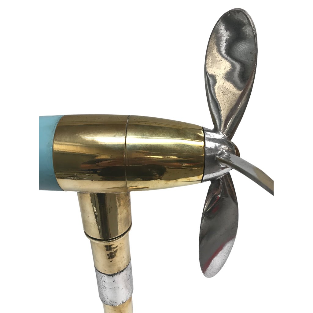 Brass, Aluminium & Fibreglass Nautical Wind Anemometer - Any Old Vintage