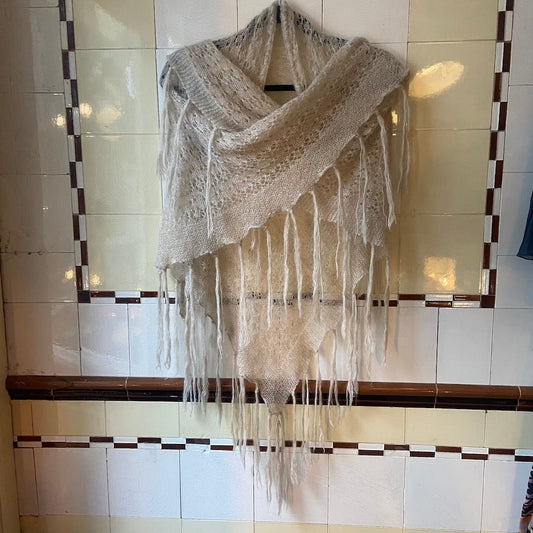 Lace-Knit Alpaca Shawl - Any Old Vintage