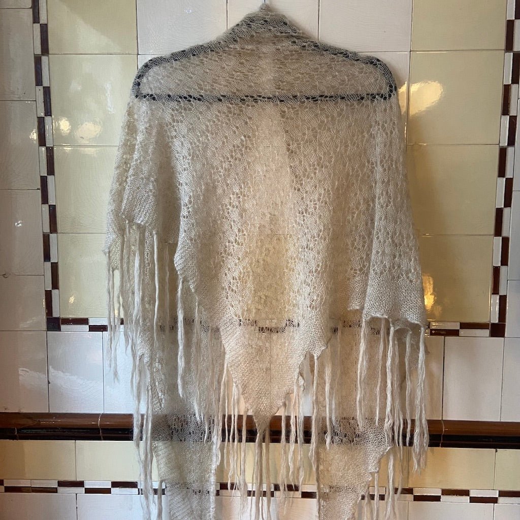Lace-Knit Alpaca Shawl - Any Old Vintage