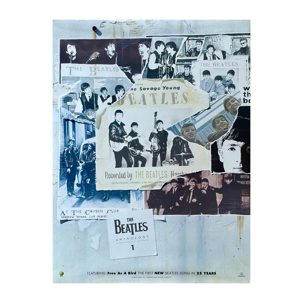 Large 1995 Beatles Anthology 1 Promo Poster - Any Old Vintage
