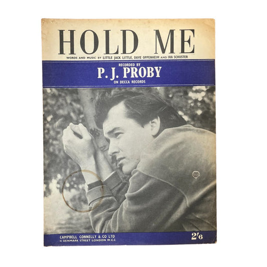 PJ Proby Hold Me Sheet Music 1964 - Any Old Vintage
