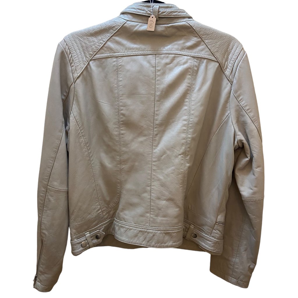 Mint velvet leather hot sale jacket sale