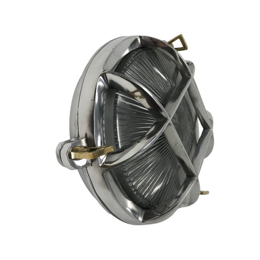 Retro Round Aluminium Bulkhead Light (IP44 Rated) - Any Old Vintage