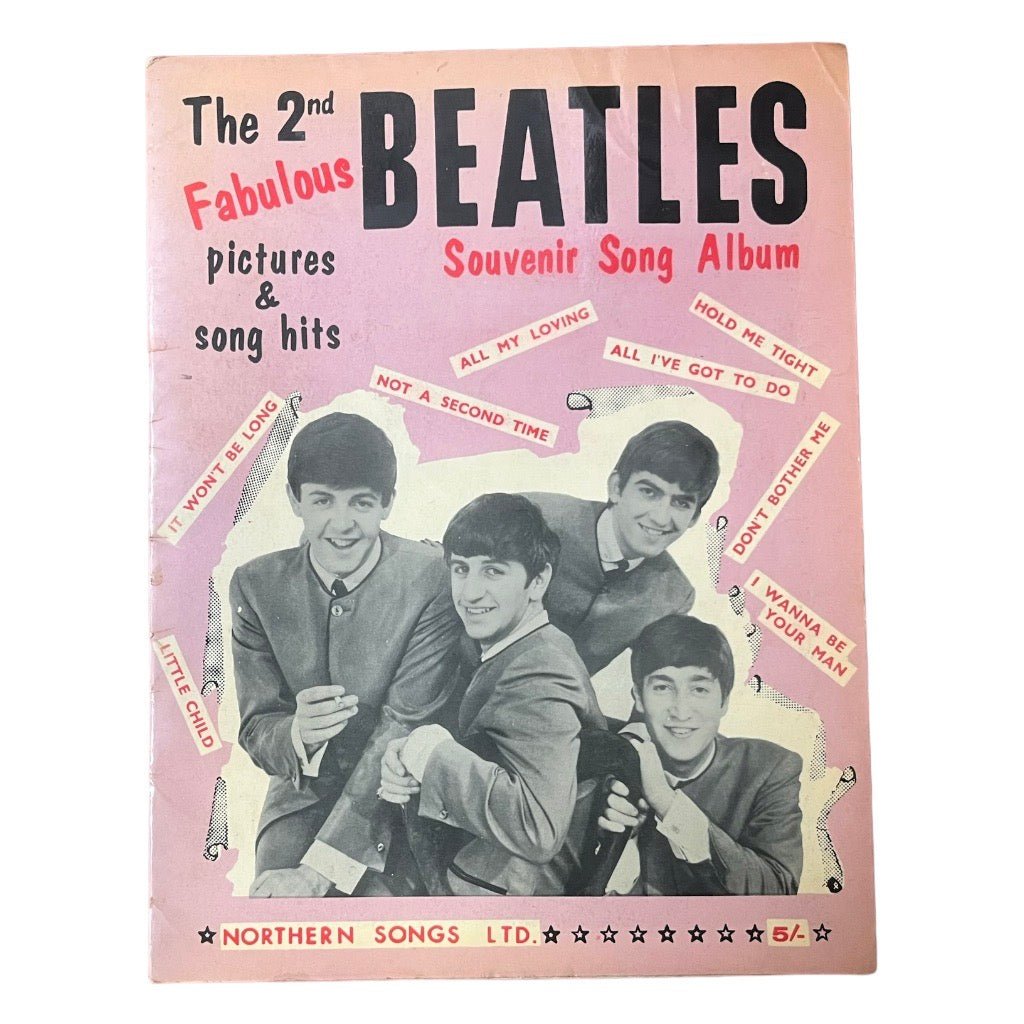 The 2nd Fabulous Beatles Souvenir Song Album 1964 Northern Songs Sheet Music - Any Old Vintage