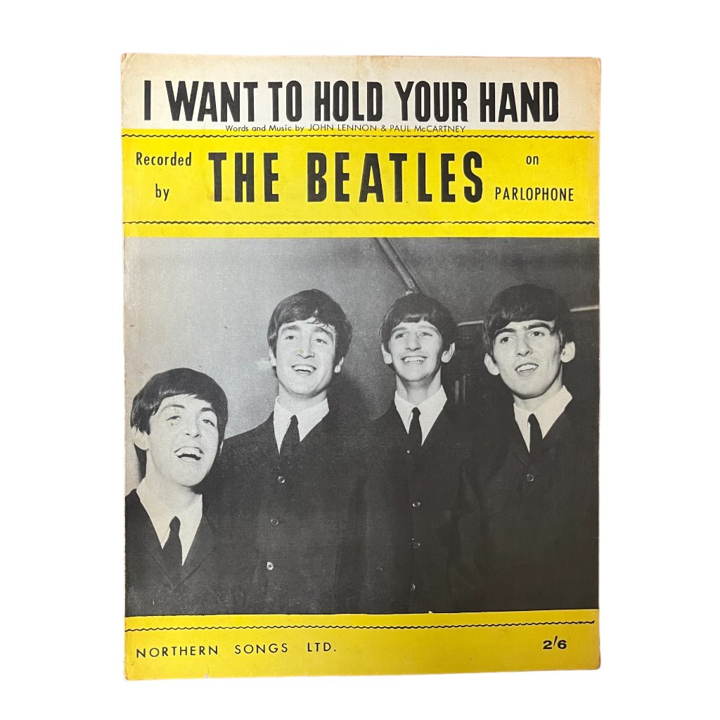 The Beatles I Want to Hold Your Hand Sheet Music 1963 - Any Old Vintage