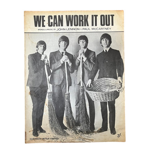 The Beatles We Can Work it Out Sheet Music 1965 - Any Old Vintage