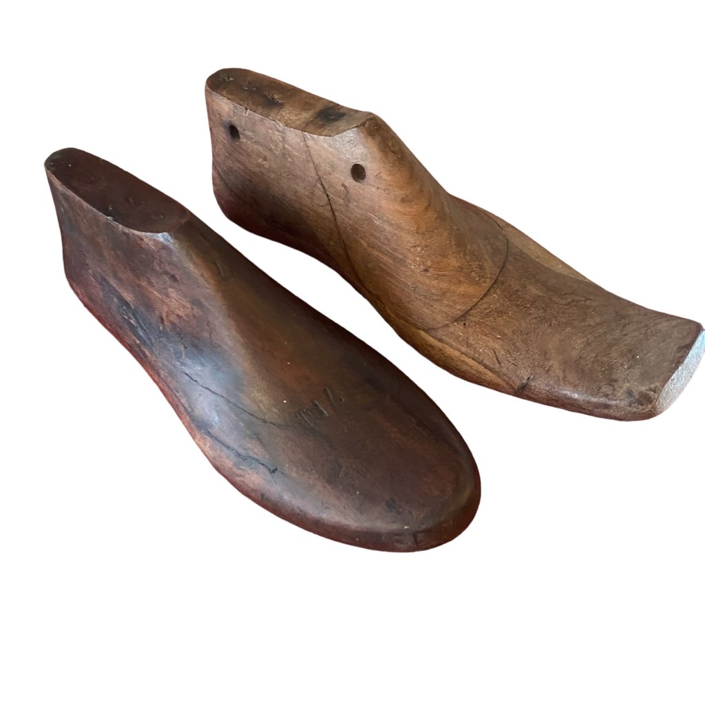 Two Vintage Wooden Shoe Lasts - Any Old Vintage