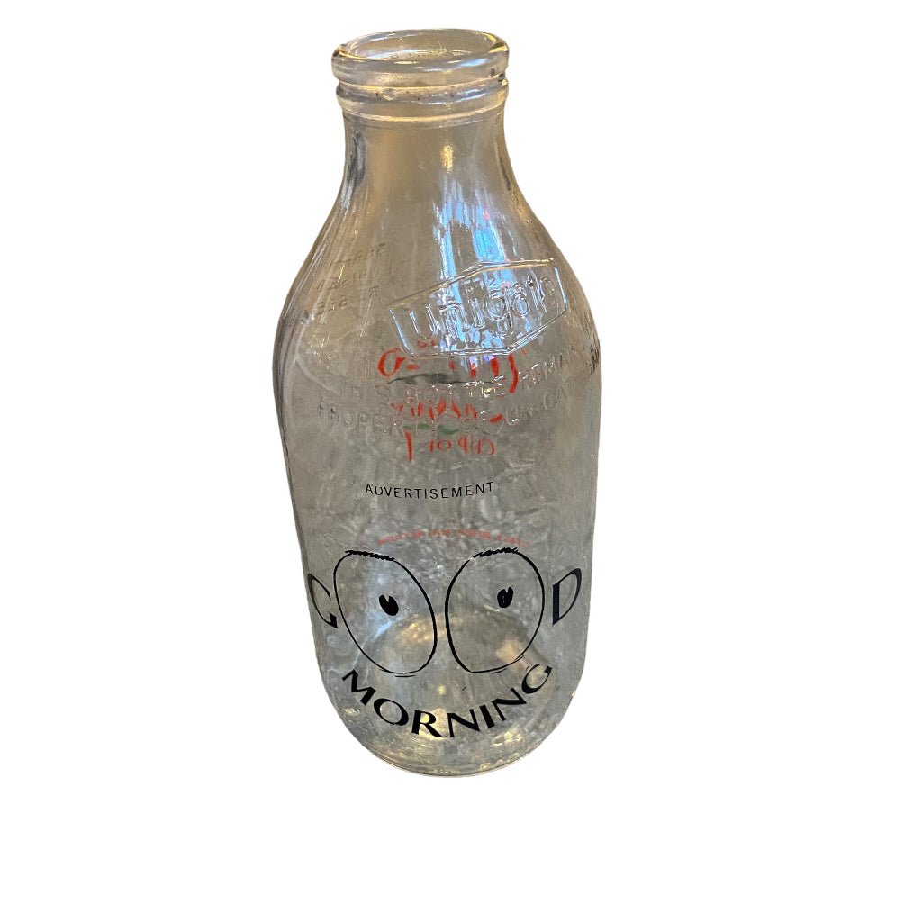 Vintage 1980s Advert-Design Unigate Milk Bottles - Any Old Vintage