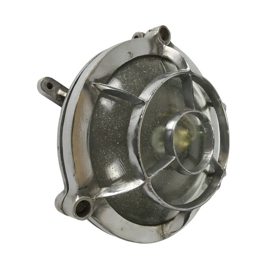 Vintage Nautical Aluminium Bullseye Bulkhead Light - Any Old Vintage