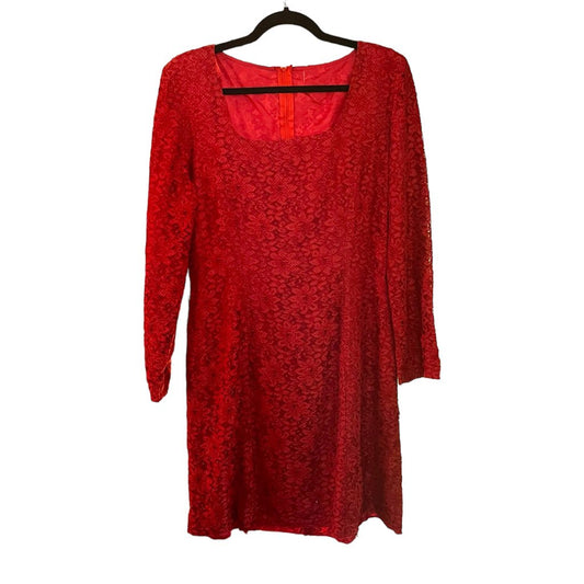 Vintage Red Lace Dress - Any Old Vintage